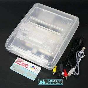 Nintendo Super Famicom Console SHVC-001 SFC SNES Translucent White Shell USB MOD - Picture 1 of 13