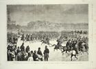 Pietroburgo. Lo Czar passa in rivista le truppe al Campo di Marte. Stampa 1876