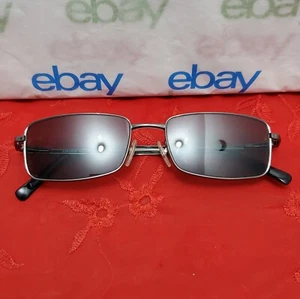 "Rare" VERSACE 1038 1001 Gray/Black 52□17 140 Rectangle Eyeglasses "Frames Only" - Picture 1 of 24