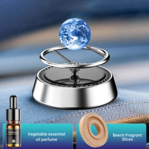 NEW Perfume Diffuser Solar Car Aromatherapy Air Freshener Ornament Decoration US - Picture 1 of 19