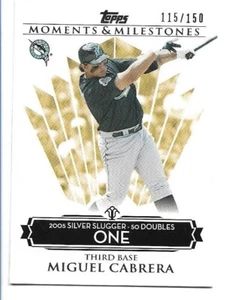 Miguel Cabrera 2008 Topps Moments & Milestones #140 /150 Florida Marlins - Picture 1 of 2
