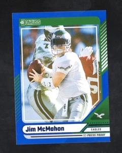 2024 Donruss Football Jim McMahon Blue Press Proof #15 Philadelphia Eagles - Picture 1 of 2