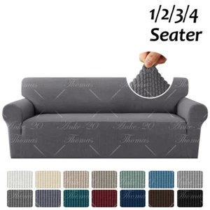 1/2/3/4 Sitzer Sofabezug Sofa Überzug Ecksofa Abdeckung Sofahusse elastische DE - Bild 1 von 28