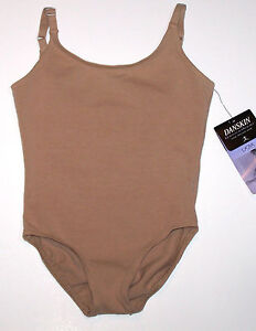 Danskin Leotard Bodysuit Camisole Light Toast Nude Under Layer New Girl S 4 5