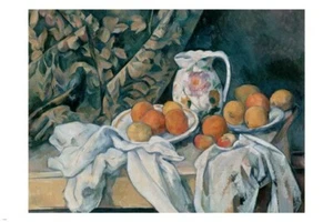 PAUL CEZANNE Still Life With A Curtain FINE ART POSTER 20x30 great painting - Picture 1 of 1