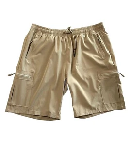 NWT URBest UV Protection Shorts Men XL Performance Hybrid Outdoor UPF 50+ Beige - Picture 1 of 7