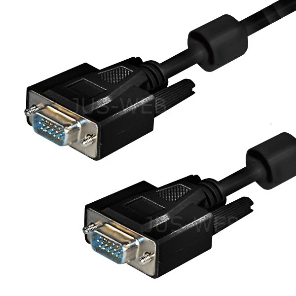 20m S-VGA Monitorkabel Monitor Kabel SUB-D Stecker Ferrit Beamer Pc Tv - Bild 1 von 1