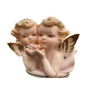 TILCO Japan Head Figure Angels Cherubs Porcelain Bisque No Defects Vintage EUC - Picture 1 of 8