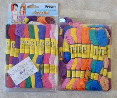 NIOP Prism Surf's Up! Friendship Thread Lot of 2 Boxes 6 Strand Floss Cotton 50+ - Image 1 of 4