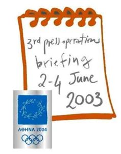 3er INFORME 2003 - JUEGOS OLÍMPICOS DE ATENAS 2004 - PIN INTERNO #68 - Imagen 1 de 2