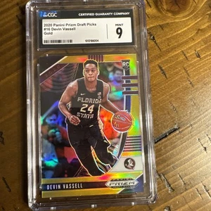2020 Panini Prizm DP #16 Devin Vassell Gold RC 6/10 CGC 9 Mint - Picture 1 of 2