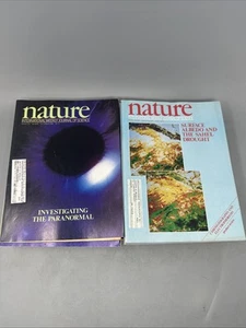 Lot 24 Nature Magazines International Weekly Journal of Science Years 1985 1986 - Picture 1 of 23