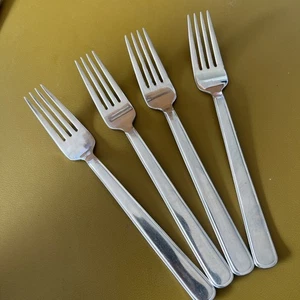4 Salad Forks ALTO by Cuisinart 18/10 stainless steel flatware Korea - Picture 1 of 4