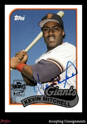 2003 Topps All-Time Fan Favorites Archives Autographs #KM Kevin Mitchell AUTO - Image 1 of 2