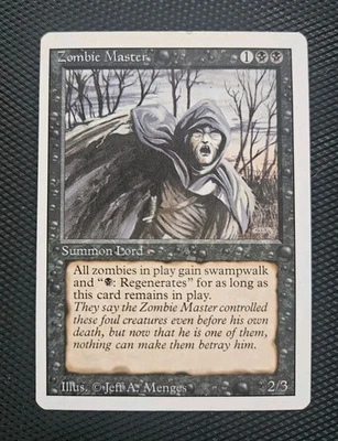 Zombie Master Unlimited Edition Magic The Gathering LP/MP Unplayed - Image 1 of 2