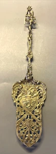 Plato de plata ornamentado vintage servidor pastel león querubín hecho en Italia - Imagen 1 de 6