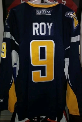 DE COLECCIÓN #9 Derek Roy Buffalo SABRES apagado. Lic. Camiseta CCM, talla XL para hombre Foto 1 de 2
