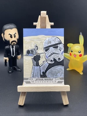 Topps Star Wars Masterwork Sketch by Phillip Trujillo - Stormtrooper - Image 1 of 2