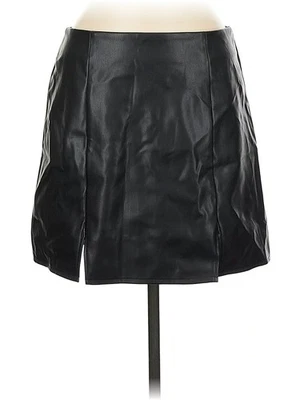 NWT Alexia Admor Women Black Faux Leather Skirt 8 - Image 1 of 2