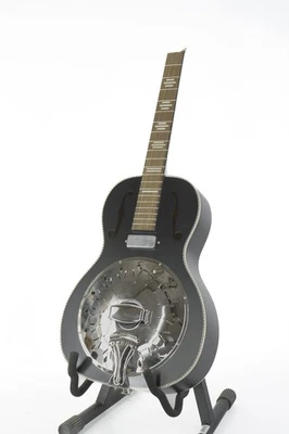 Recording King RPH-R2-E Dirty 30s Minnie Bucker ressonador cetim preto DANIFICADO - Imagem 1 de 4