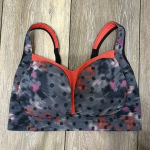 Lululemon Ta Ta Tamer III Sports Bra 36DD Windy Blooms Regal Plum Multi/Alarming - Picture 1 of 6