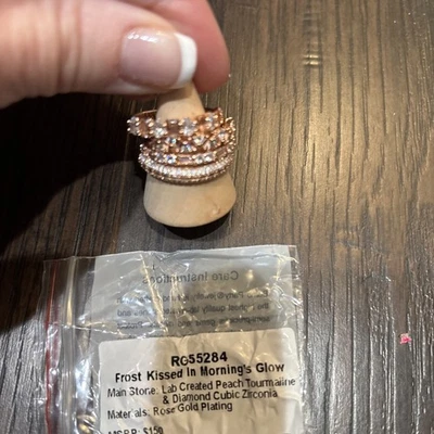 BP 2025 The Delicates Size 8, Frosted Kissed In Mornings Glow Rose Gold Plating - Image 1 of 4