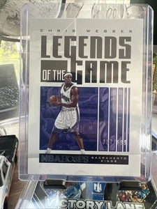2021 NBA Hoops Legends Of The Game Chris Webber #22 /699 - Picture 1 of 3