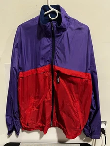 Patagonia Windbreaker Purple Red Vintage Full Zip Light - Size Large - Picture 1 of 17