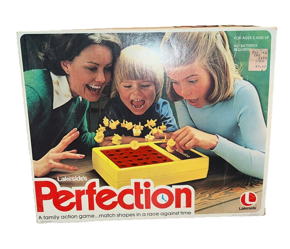 Juego Lakeside's Perfection Vintage Años 70 - Juego de Carrera de Acción Familiar Foto 1 de 4
