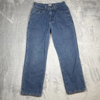 LL Bean Jeans Womens 6 Petite Blue Original Fit Flannel Lined Straight Leg Denim - Image 1 of 4
