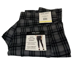 Nine West Women's Heidi Mid-Rise Pull On Skinny Fit Jegging Pants Size 6 NWT - Picture 1 of 5