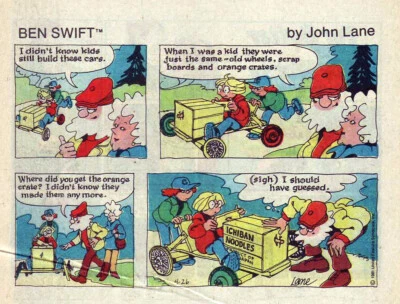 Ben Swift by John Lane - humor - lot of 40 color Sunday comic pages from 1981 - image 1 of 2