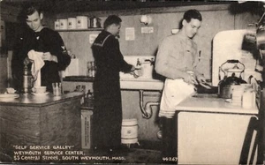 Centro Servizi Self Service Galley Weymouth, Massa. Cartolina militare non spedita - Foto 1 di 2