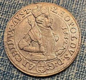 1632 Austria 1/4 Thaler - AU/UNC with Incredible Luster - Leopold V - Picture 1 of 5