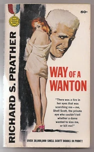 Vtg Paperback Book Way of a Wanton Richard S. Prather 1952 Rare 1st Fawcett Ed - Picture 1 of 2
