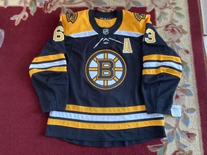Boston Bruins black Home Adidas MiC size 56 Marchand 63 A NHL Hockey Jersey - Picture 1 of 10