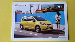 SEAT Mii S SE Sport Ecomotive car sales brochure catalogue March 2012 MINT P - Picture 1 of 9