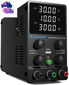 DC Power Supply Variable, 30V 10A Adjustable Switching Regulated DC Bench Power - Picture 1 of 12