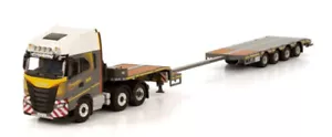 WSI 1:50 Model IVECO S-WAY AS HIGH 6X2 TWINSTEER SEMI LOWLOADER-4 AXLE gift - Picture 1 of 4