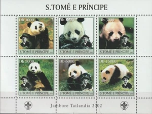 St. Thomas & Prince Islands 2003 Souv Sheet #1508 Scouting Emblem and More - MNH - Picture 1 of 7