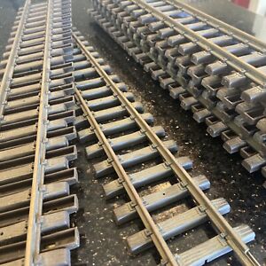 LGB 1000;  24 inch x 10, Straight Two Rail Track System - Used, Metal & Plastic