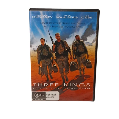 Three Kings (DVD 1999) Movie War Military Middle East Gold Comedy Iraq Gulf War - Image 1 of 4