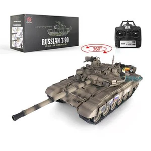Henglong 7.0 1/16 Yellow FPV Upgraded Russia T90 RTR RC Tank 3938 360° Turret - Picture 1 of 12