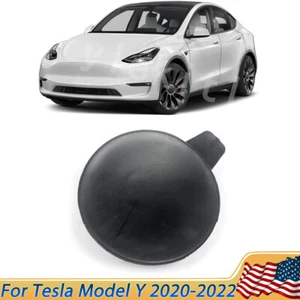Front Bumper Tow Hook Cover For 2020-2022 Tesla Model Y 1493746-00-A - Foto 1 di 13