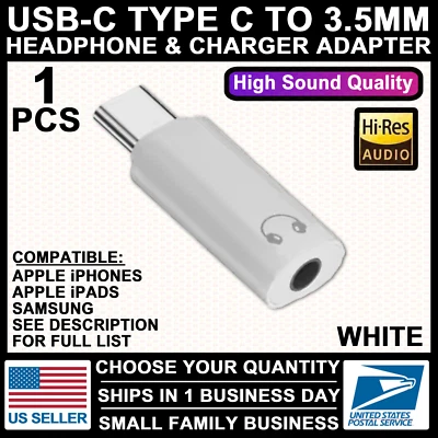 Puerto Adaptador USB Tipo-C a Auriculares Auxiliares de 3.5MM Coche para iPhone/16/S23/S24 Foto 1 de 4