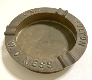 Navy U.S.S. Fulton W. O. Mess Ashtray, WWII Submarine Tender AS-11 - Picture 1 of 7