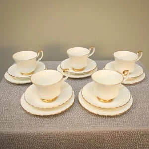 Royal Albert Val D'or Bone China Cups, saucers and side plates 5 - Picture 1 of 6