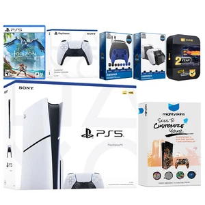 Disco delgado Sony Playstation 5 + Horizon Forbidden West, mando - Imagen 1 de 1