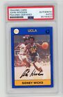 1991 CC John Wooden Signed Auto PSA DNA Autographed Sidney Wicks Card #52