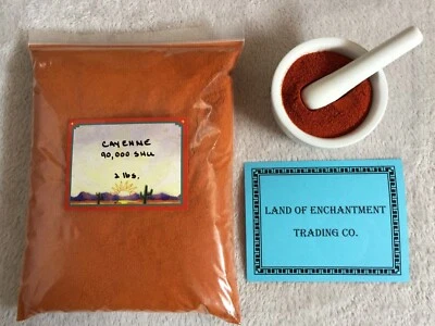  CHILE DE CAYENA EN POLVO 90.000 SHU 2 LB.  ¡Fresco!  VENDEDOR DE ESTADOS UNIDOS ¡ENVÍO GRATUITO! Foto 1 de 2